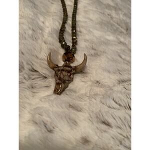 BHD Necklace Boutique Long Beaded Bullhead